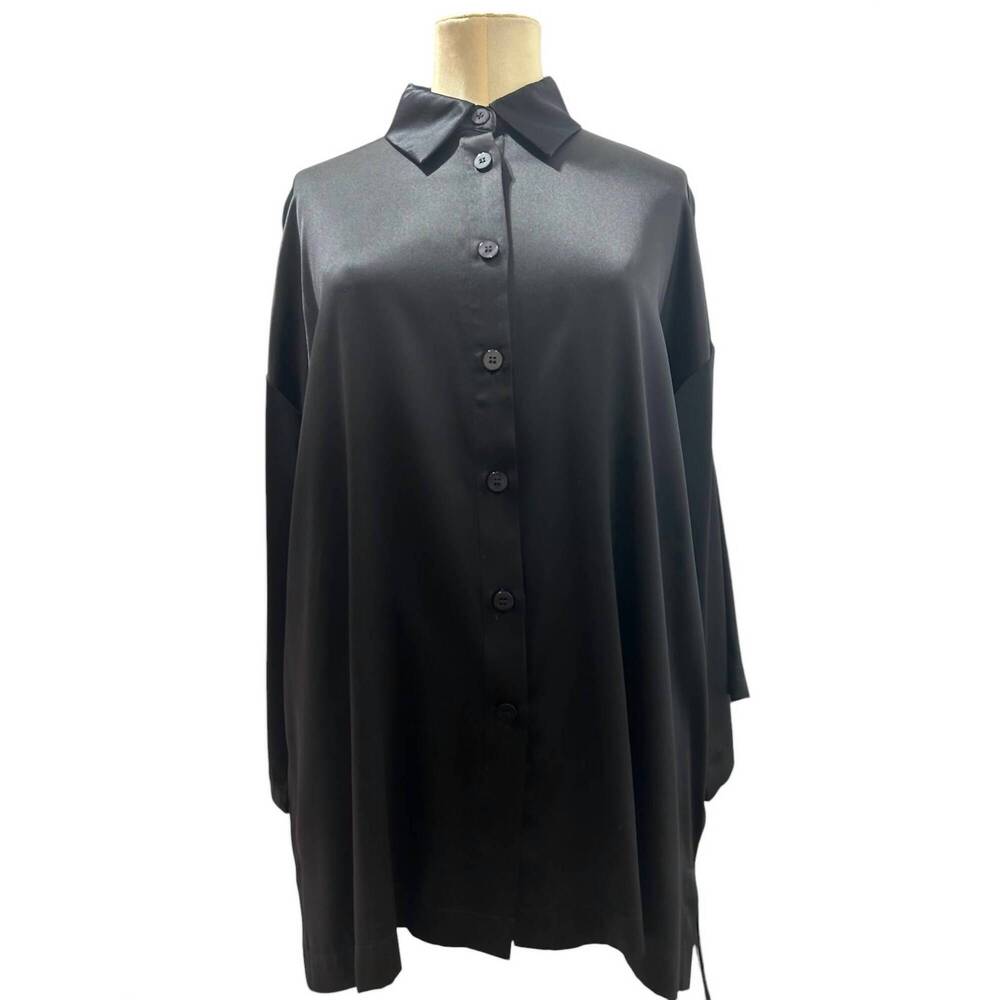 NEW MAX&MOI women's leiji veste chemise shirt in black